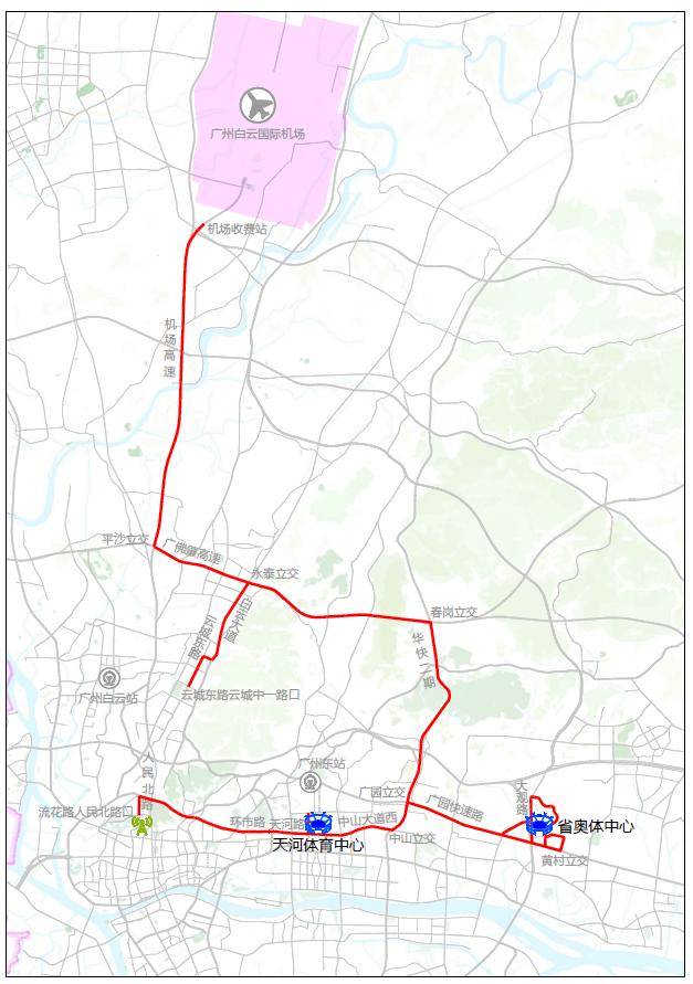 明日起,广州正式施行十五运会临时交通管理措施